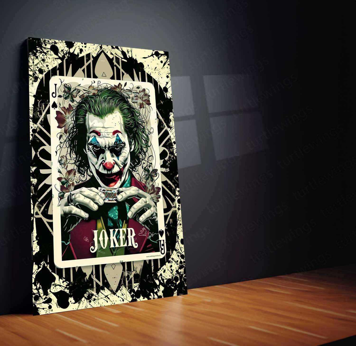 Joker-Inspired Playing Card Design - Craft Art Print - TURTLEWINGS