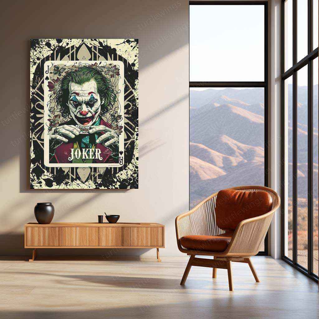 Joker-Inspired Playing Card Design - Craft Art Print - TURTLEWINGS