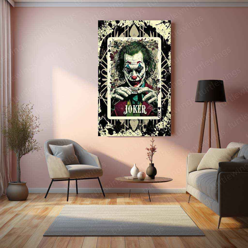 Joker-Inspired Playing Card Design - Craft Art Print - TURTLEWINGS