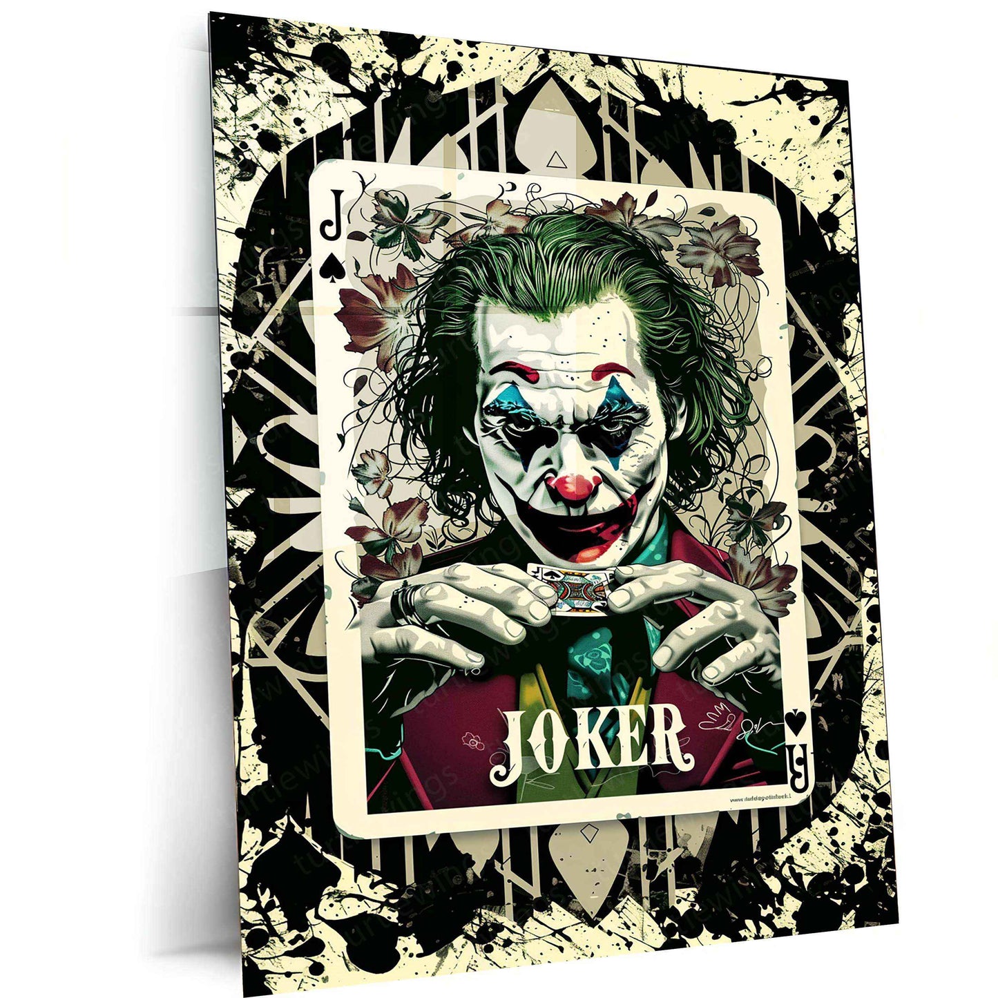 Joker-Inspired Playing Card Design - Craft Art Print - TURTLEWINGS