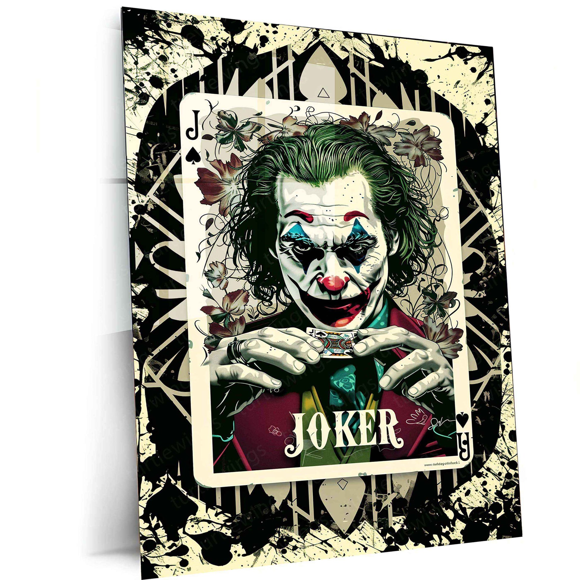 Joker-Inspired Playing Card Design - Craft Art Print - TURTLEWINGS
