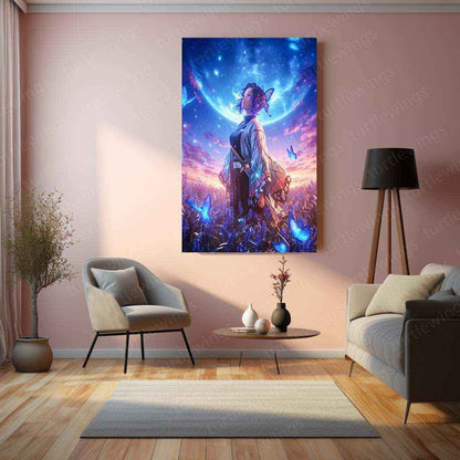 Shinobu Kocho Demon Slayer Metal Poster | Butterfly Hashira Wall Art | Graceful & Powerful - TURTLEWINGS