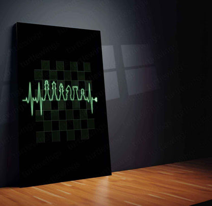 Chess Metal Poster – Strategic & Elegant Wall Art for Thinkers - TURTLEWINGS