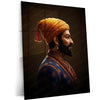 Chhatrapati Shivaji Maharaj Metal Frame | Warrior King Wall Art | Metal Frame 01