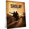 Sholay – Jai & Veeru | Legendary Friendship Bollywood Metal Frame | Timeless Cinema Wall Art by TurtleWings