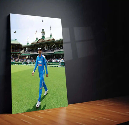 Shubman Gill | Rising Star of Indian Cricket Metal Frame Elegance, Focus & Modern Cricket Excellence Wall Art - TURTLEWINGS 
