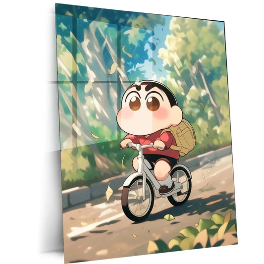 Anime Metal Poster | Shinchan Metal Poster – Funny & Nostalgic Anime Wall Art - TURTLEWINGS