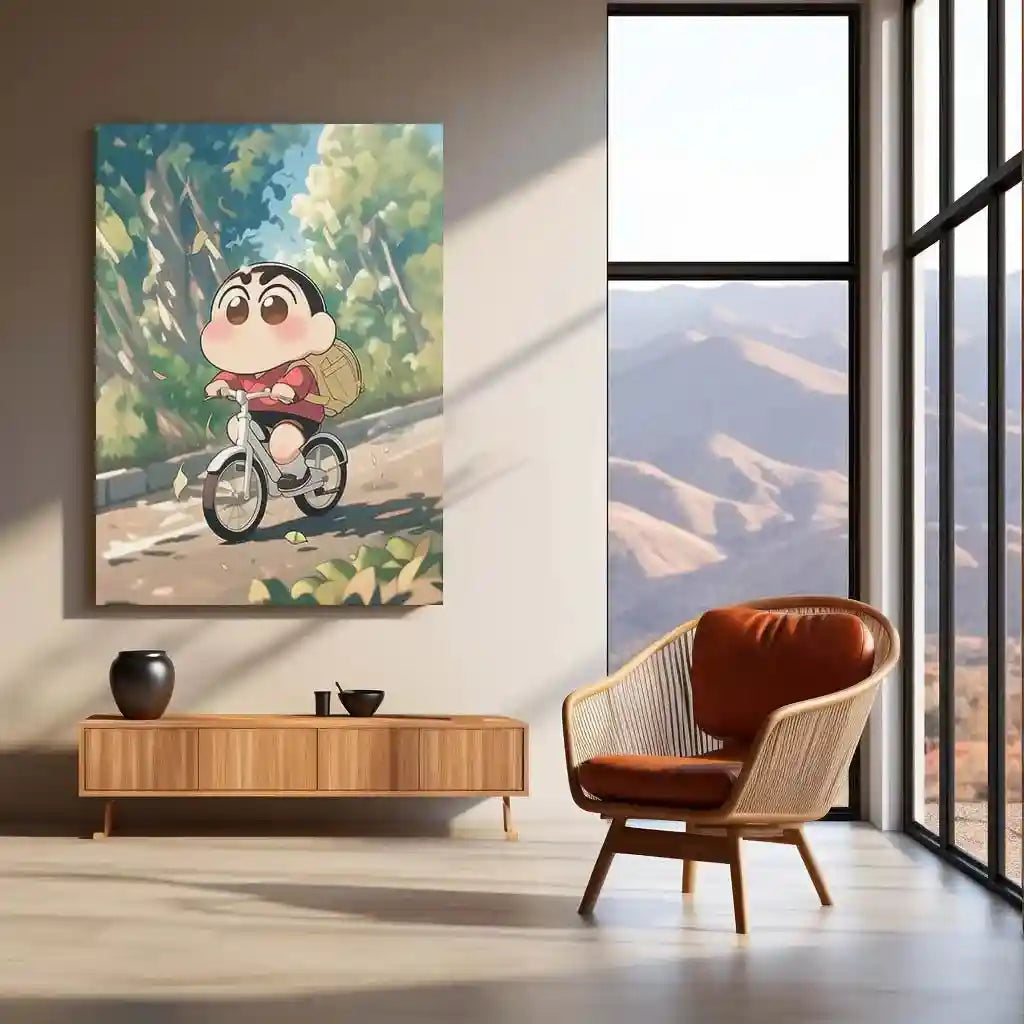 Anime Metal Poster | Shinchan Metal Poster – Funny & Nostalgic Anime Wall Art - TURTLEWINGS