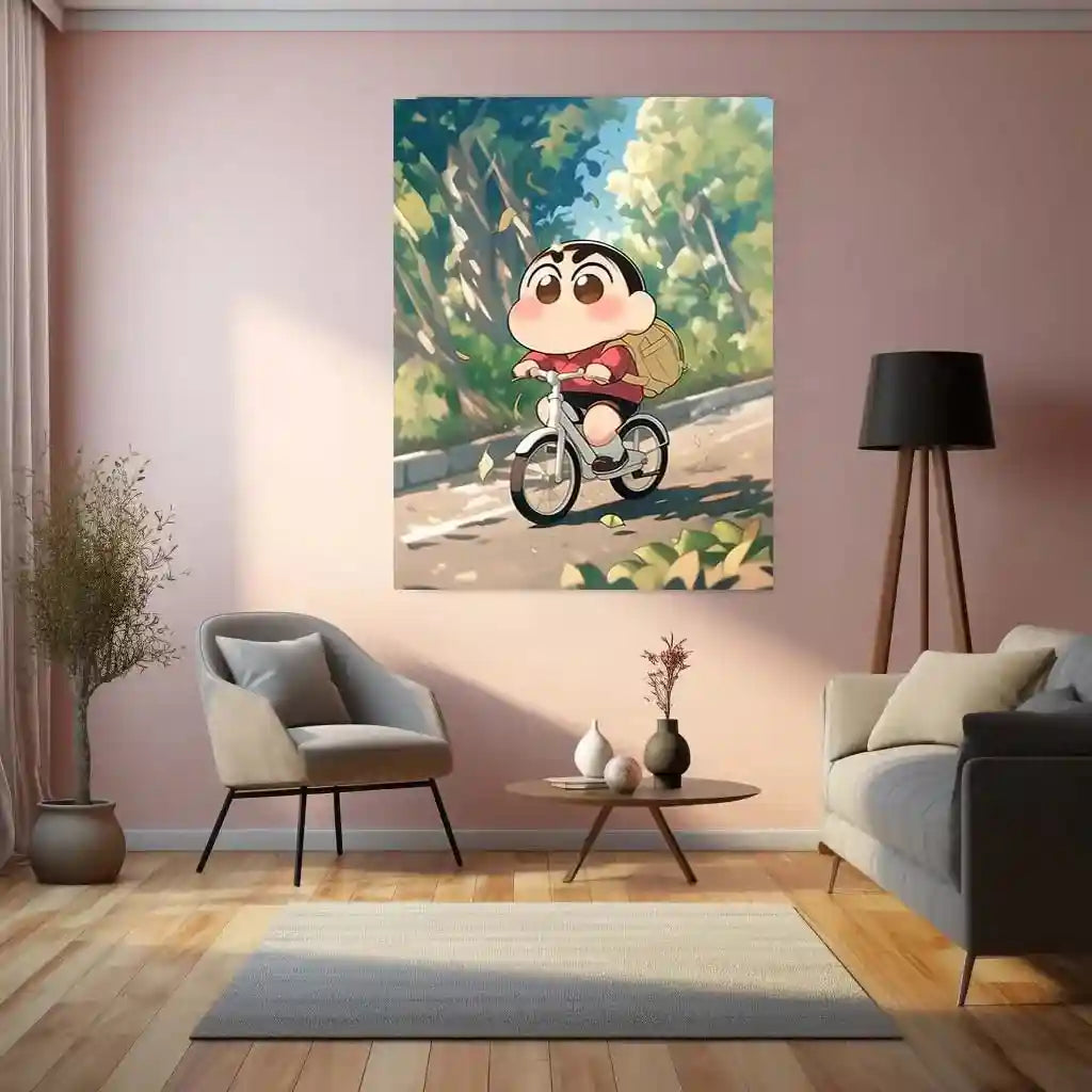 Anime Metal Poster | Shinchan Metal Poster – Funny & Nostalgic Anime Wall Art - TURTLEWINGS
