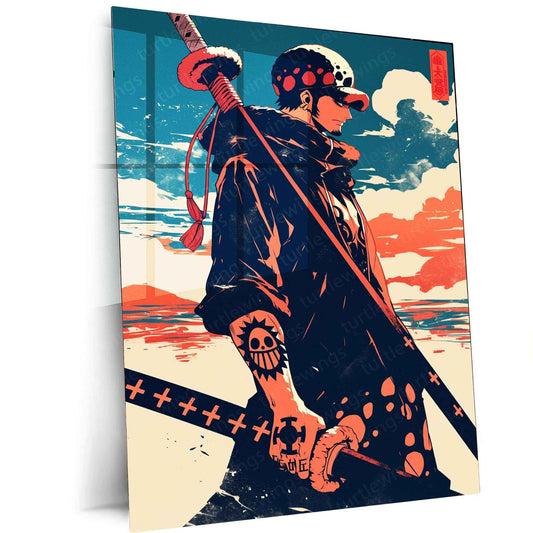 Traffalgar D Water Law Metal Poster One Piece - TURTLEWINGS