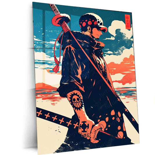 Traffalgar D Water Law Metal Poster One Piece - TURTLEWINGS