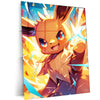 Eevee Metal Poster – Fierce & Determined Portrait in HD DesignEevee Metal Poster – Fierce & Determined Portrait in HD Design