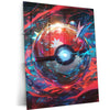 Master Ball Metal Poster – Iconic Pokémon Symbol in HD Design