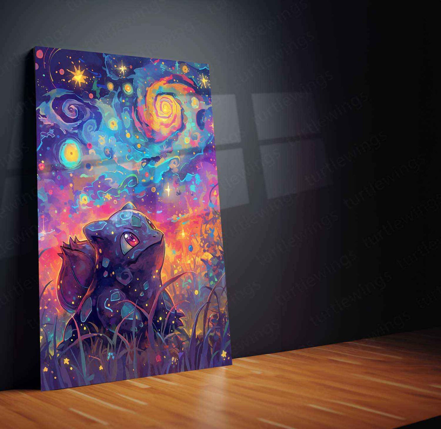 Bulbasaur Oil Painting Poster – Vintage Pokémon Art Illustration - TURTLEWINGS