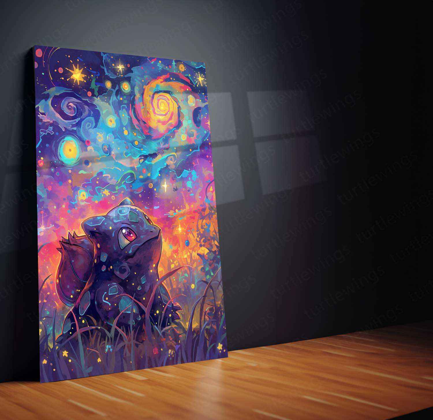 Bulbasaur Oil Painting Poster – Vintage Pokémon Art Illustration - TURTLEWINGS