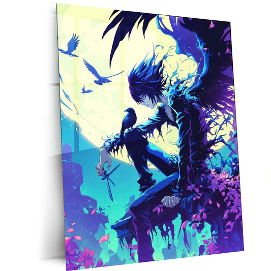 Death Note HD Wallpaper Poster – Green & Yellow Cinematic Art - TURTLEWINGS