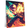 Mario Fireball Metal Poster – HD Action in Green & Yellow