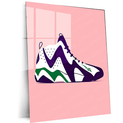 Abstract Metal Poster | Nike Sneaker Art Metal Poster – Bold & Stylish Decor 04 - TURTLEWINGS