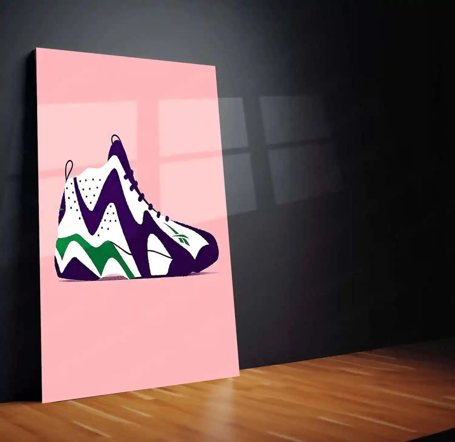 Abstract Metal Poster | Nike Sneaker Art Metal Poster – Bold & Stylish Decor 04 - TURTLEWINGS