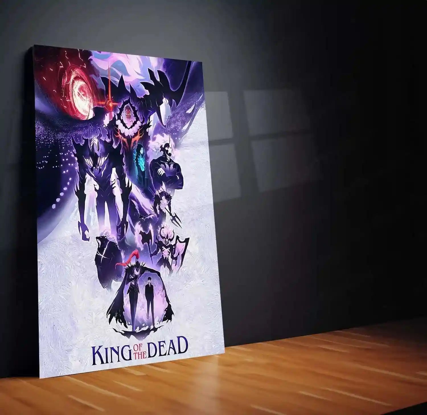 Solo Leveling Metal Poster | Sung Jin-Woo Shadow Monarch Wall Art | Anime Manhwa Decor 10 - TURTLEWINGS