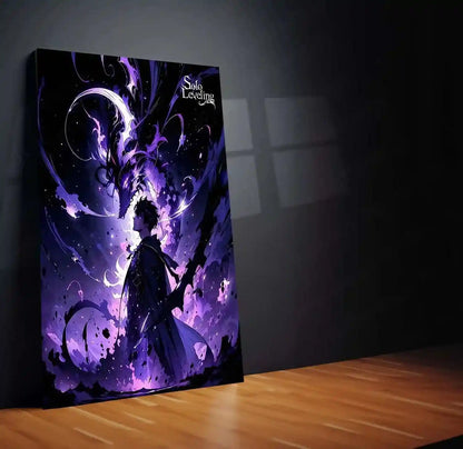 Solo Leveling Metal Poster | Sung Jin-Woo Shadow Monarch Wall Art | Anime Manhwa Decor 11 - TURTLEWINGS