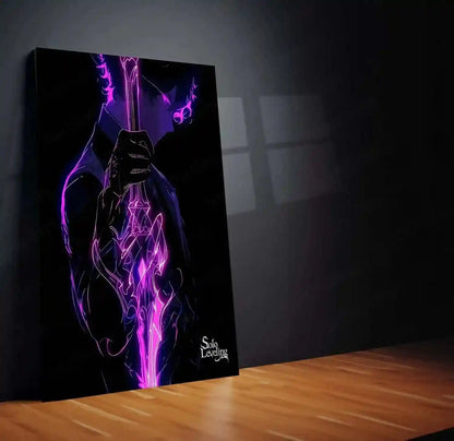 Solo Leveling Metal Poster | Sung Jin-Woo Shadow Monarch Wall Art | Anime Manhwa Decor 12 - TURTLEWINGS