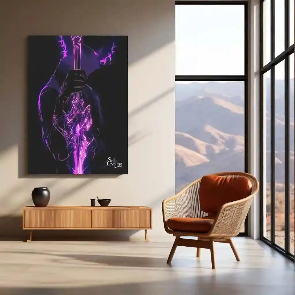 Solo Leveling Metal Poster | Sung Jin-Woo Shadow Monarch Wall Art | Anime Manhwa Decor 12 - TURTLEWINGS