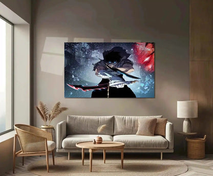 Solo Leveling Metal Poster | Sung Jin-Woo Shadow Monarch Wall Art | Anime Manhwa Decor 13 - TURTLEWINGS