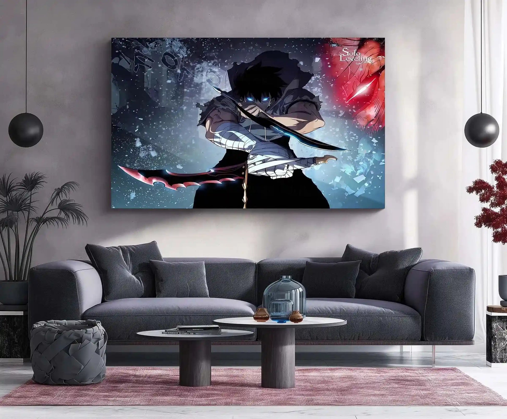 Solo Leveling Metal Poster | Sung Jin-Woo Shadow Monarch Wall Art | Anime Manhwa Decor 13 - TURTLEWINGS