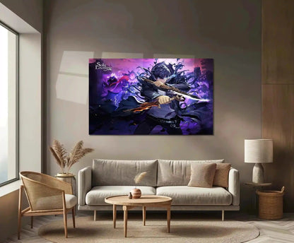 Solo Leveling Metal Poster | Sung Jin-Woo Shadow Monarch Wall Art | Anime Manhwa Decor 14 - TURTLEWINGS