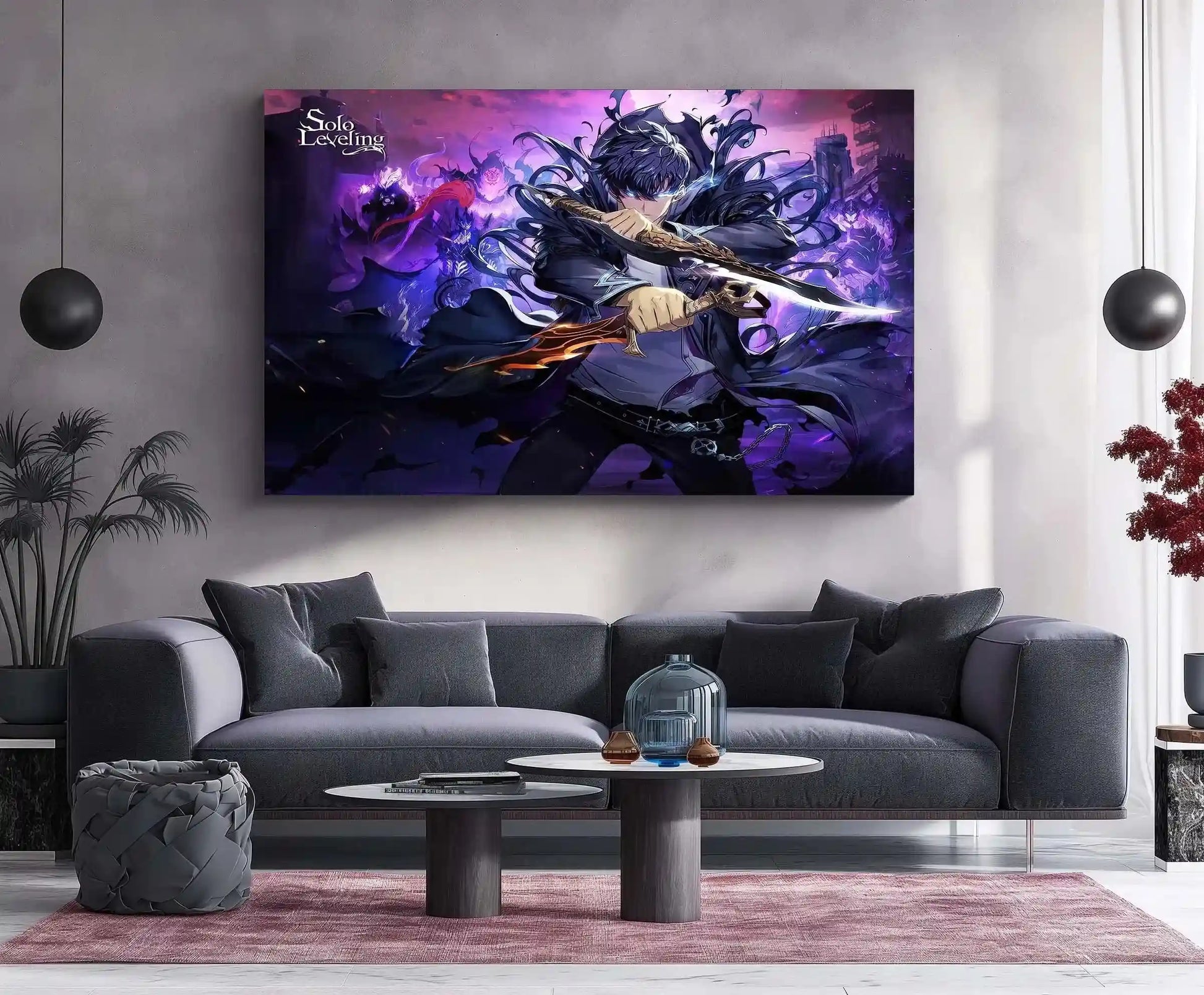 Solo Leveling Metal Poster | Sung Jin-Woo Shadow Monarch Wall Art | Anime Manhwa Decor 14 - TURTLEWINGS