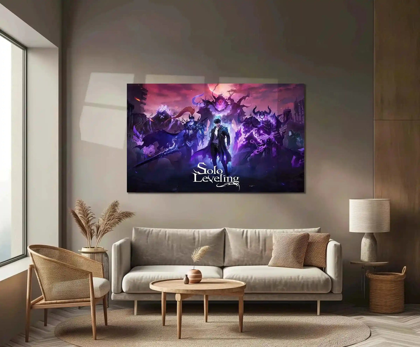 Solo Leveling Metal Poster | Sung Jin-Woo Shadow Monarch Wall Art | Anime Manhwa Decor 04 - TURTLEWINGS