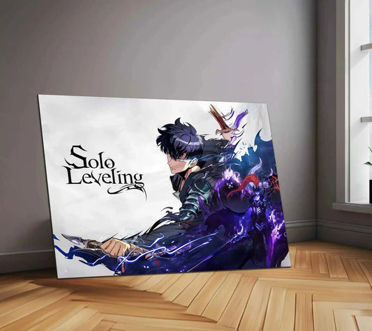 Solo Leveling Metal Poster | Sung Jin-Woo Shadow Monarch Wall Art | Anime Manhwa Decor 06 - TURTLEWINGS