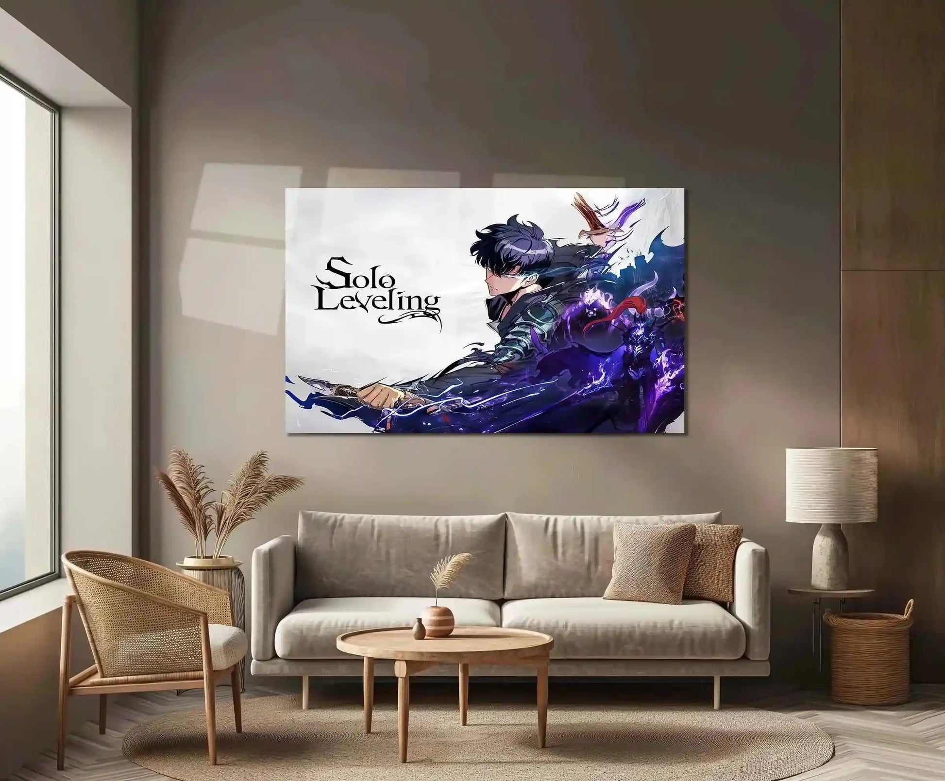 Solo Leveling Metal Poster | Sung Jin-Woo Shadow Monarch Wall Art | Anime Manhwa Decor 06 - TURTLEWINGS
