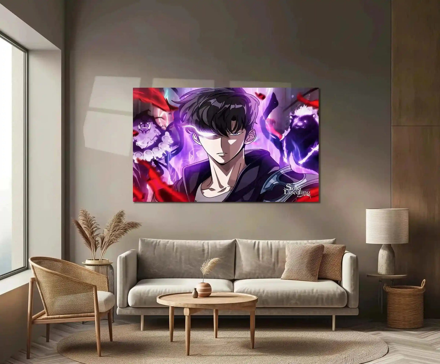Solo Leveling Metal Poster | Sung Jin-Woo Shadow Monarch Wall Art | Anime Manhwa Decor 07 - TURTLEWINGS