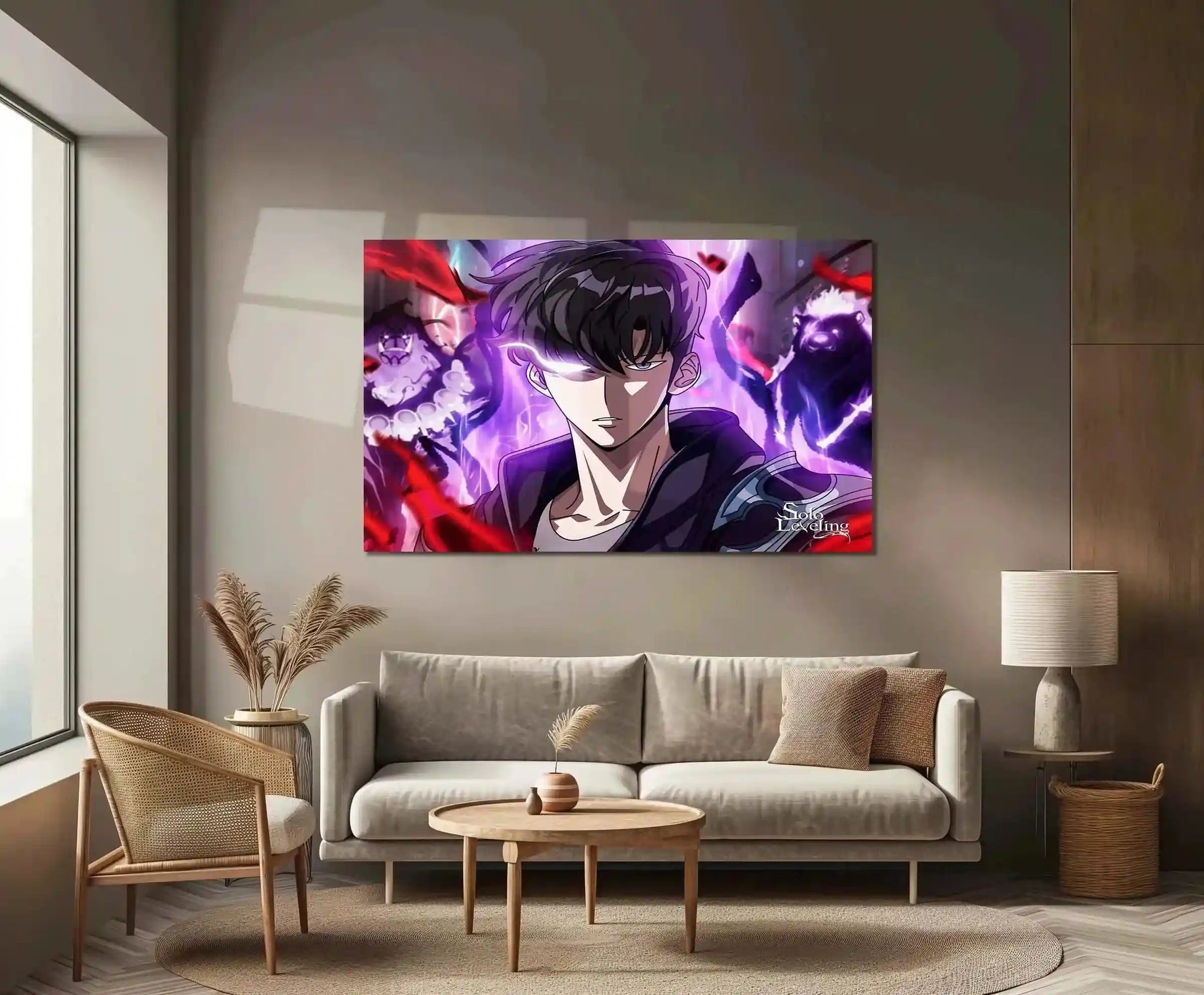 Solo Leveling Metal Poster | Sung Jin-Woo Shadow Monarch Wall Art | Anime Manhwa Decor 07 - TURTLEWINGS