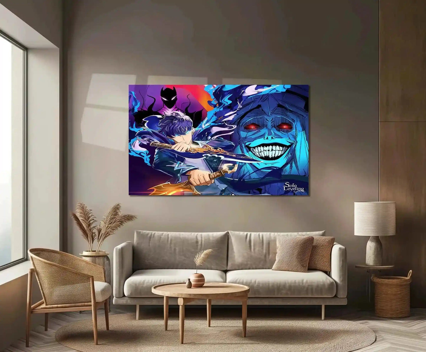 Solo Leveling Metal Poster | Sung Jin-Woo Shadow Monarch Wall Art | Anime Manhwa Decor 08 - TURTLEWINGS