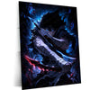 Anime Metal Poster | Sung Jin-Woo – Shadow Monarch Metal Poster Solo Leveling Inspired Wall Art | Dark Power Anime Metal Frame 04