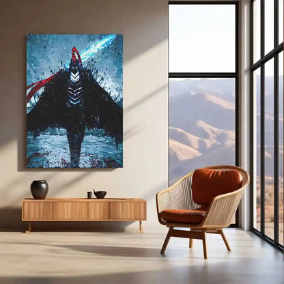 Solo Leveling Metal Poster | Sung Jin-Woo Shadow Monarch Wall Art | Anime Manhwa Decor 17 - TURTLEWINGS