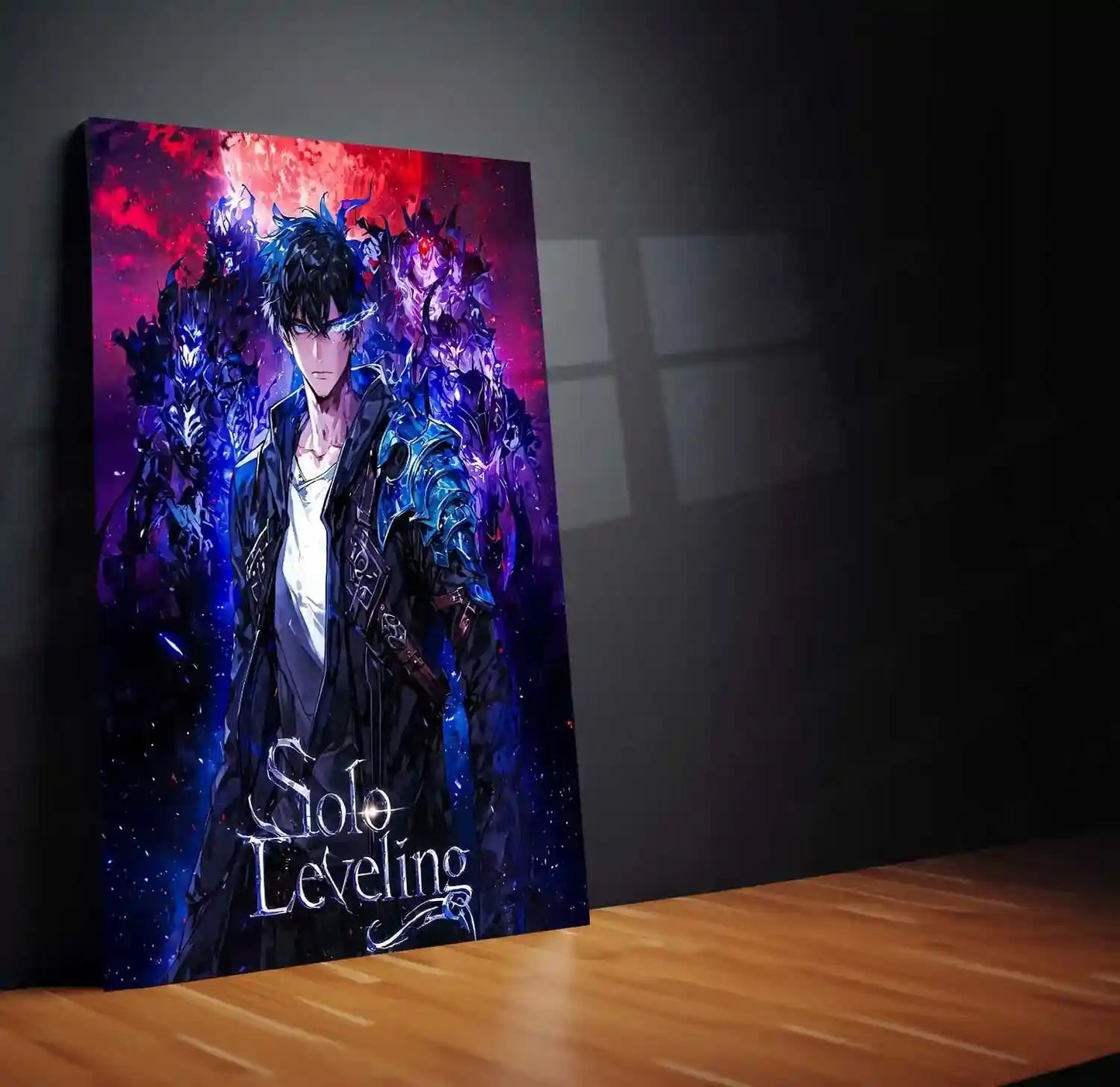 Solo Leveling Metal Poster | Sung Jin-Woo Shadow Monarch Wall Art | Anime Manhwa Decor 18 - TURTLEWINGS