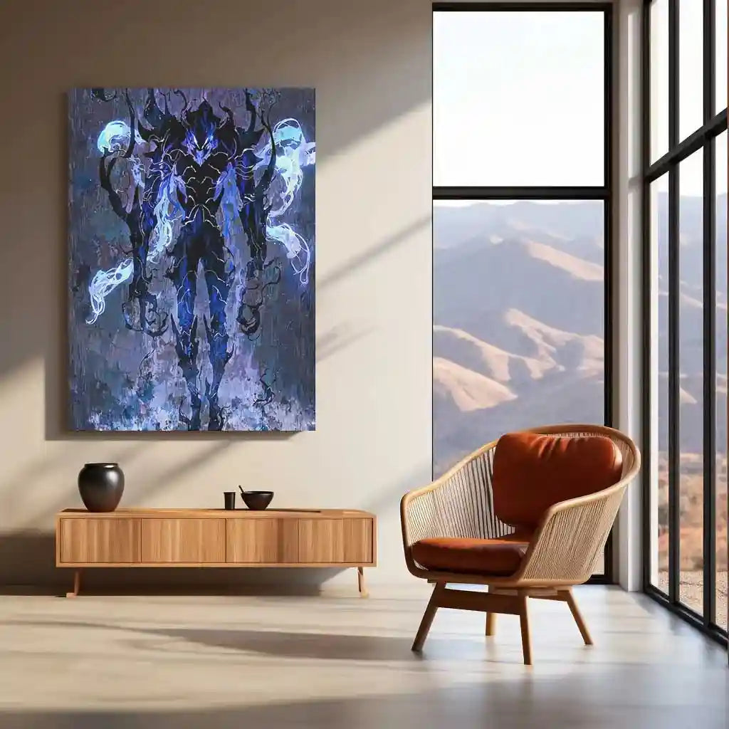Solo Leveling Metal Poster | Sung Jin-Woo Shadow Monarch Wall Art | Anime Manhwa Decor 19 - TURTLEWINGS