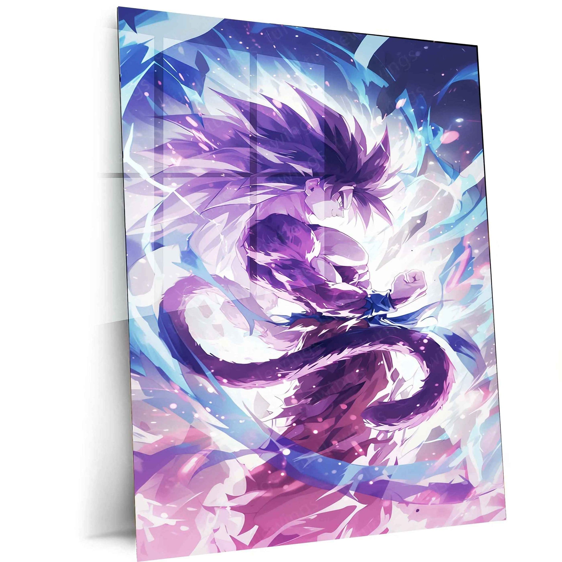 Goku Metal Poster – Super Saiyan Power | dbz Wall Art | Saiyan Strength Decor - TURTLEWINGS