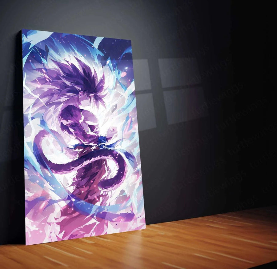 Goku Metal Poster – Super Saiyan Power | dbz Wall Art | Saiyan Strength Decor - TURTLEWINGS 