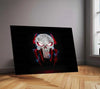Spider-Man × Punisher – Vigilante Fusion | Dark Mashup Metal Frame | Superhero Wall Art