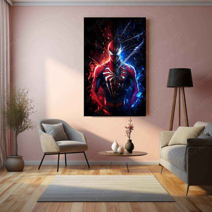 Spider-Man Metal Poster – Web-Slinging Hero | Marvel Comics Wall Art 3 - TURTLEWINGS