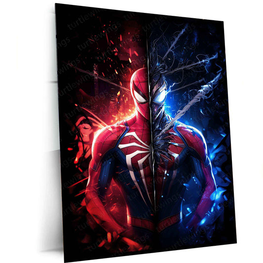 Spider-Man Metal Poster – Web-Slinging Hero | Marvel Comics Wall Art 3 - TURTLEWINGS
