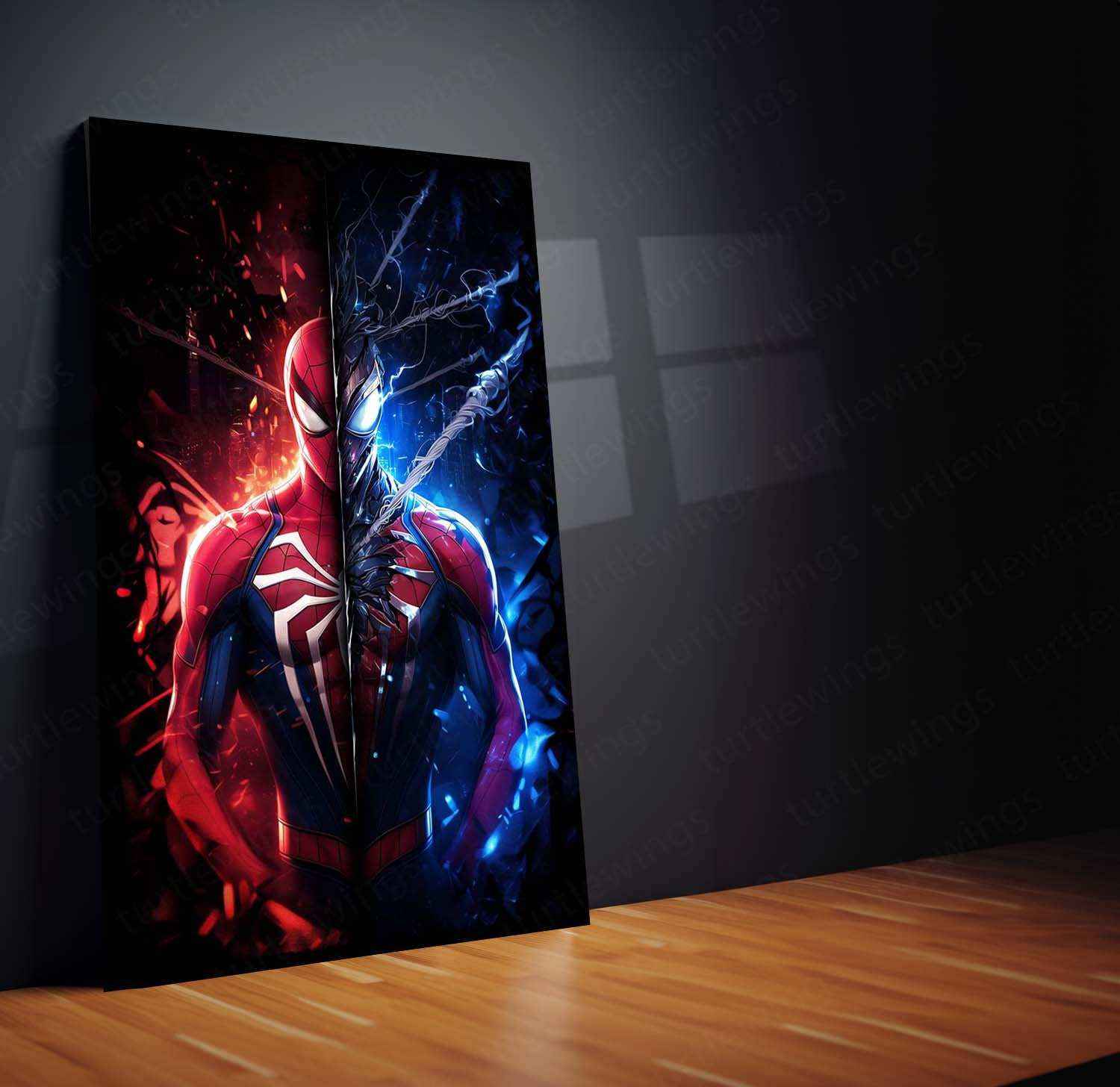 Spider-Man Metal Poster – Web-Slinging Hero | Marvel Comics Wall Art 3 - TURTLEWINGS