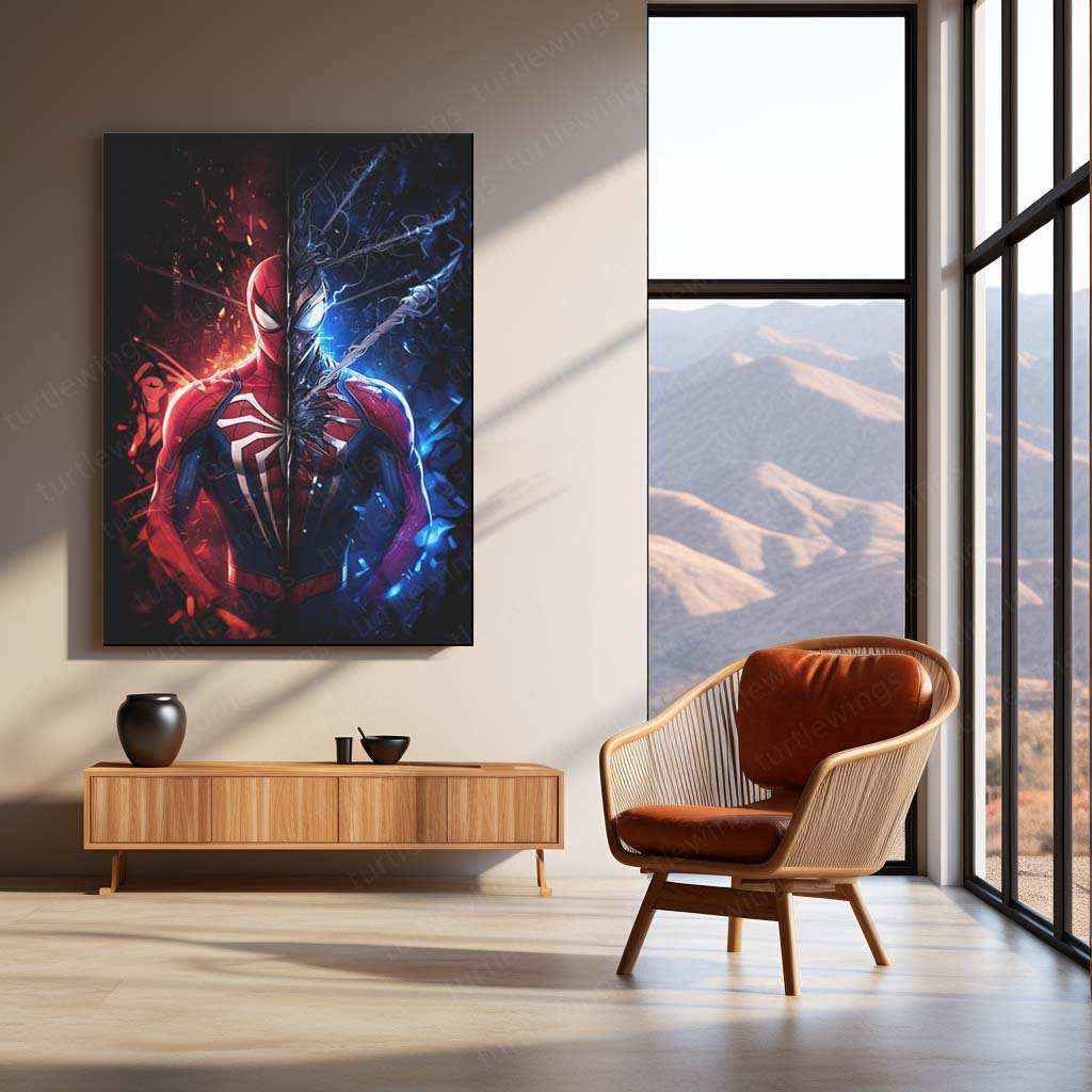 Spider-Man Metal Poster – Web-Slinging Hero | Marvel Comics Wall Art 3 - TURTLEWINGS