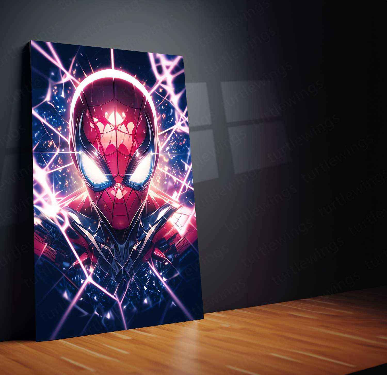 Spider-Man Metal Poster – Web-Slinging Hero | Marvel Comics Wall Art 2 - TURTLEWINGS