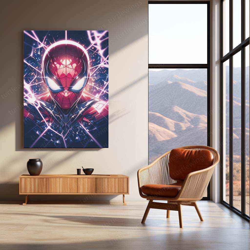 Spider-Man Metal Poster – Web-Slinging Hero | Marvel Comics Wall Art 2 - TURTLEWINGS